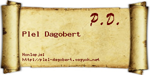 Plel Dagobert névjegykártya